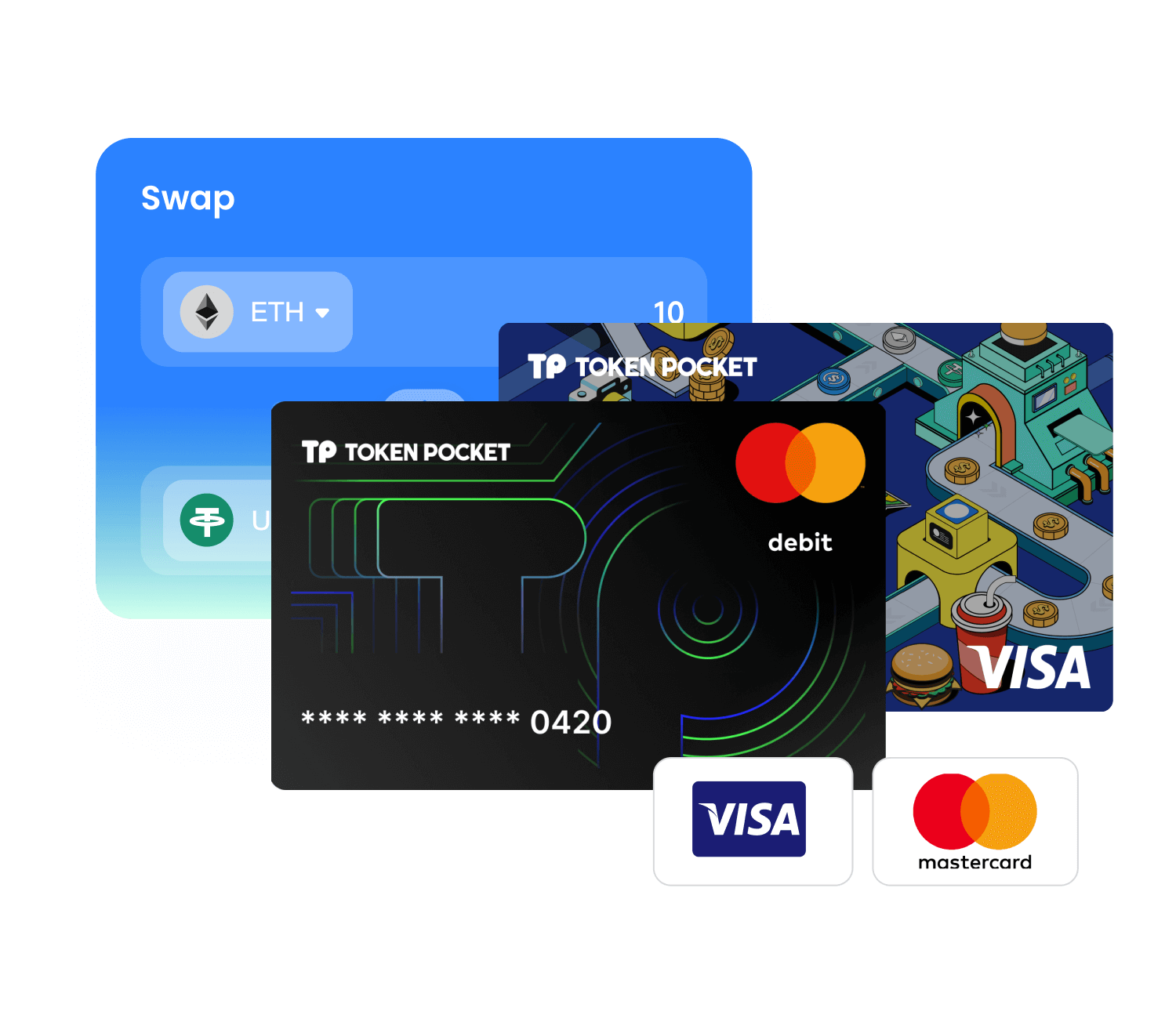 TokenPocket 閃兌服務操作示意